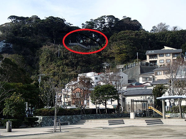 展望台はここ！